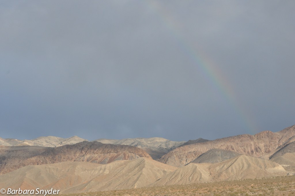 Rainbow on east side of valley