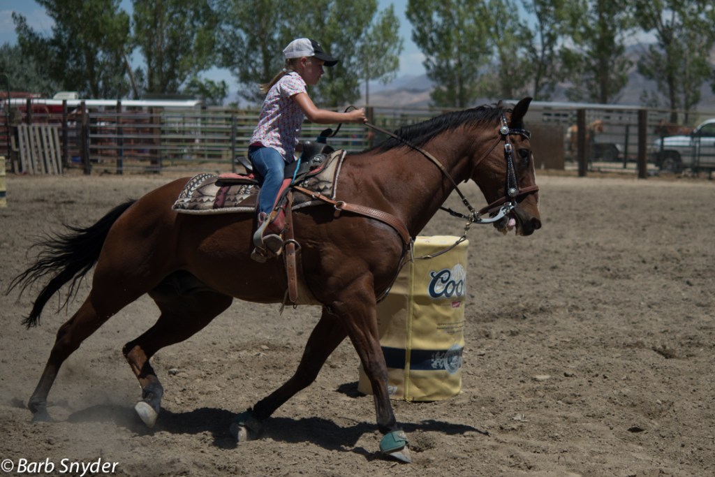 Barrell racing was next on the agenda.