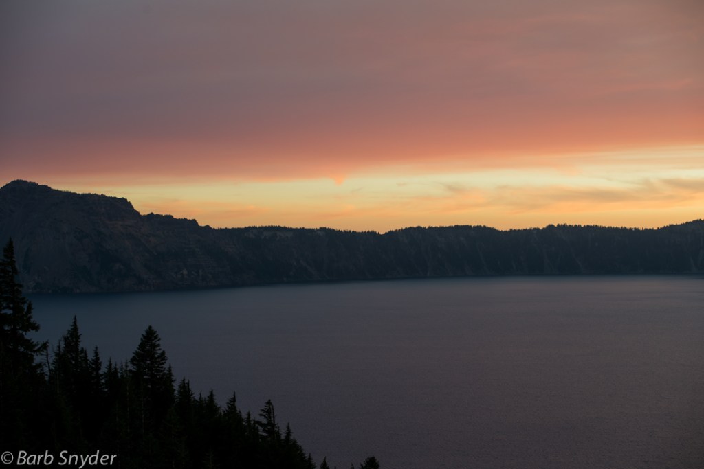 Smoke from wildfires clouded the sunset.