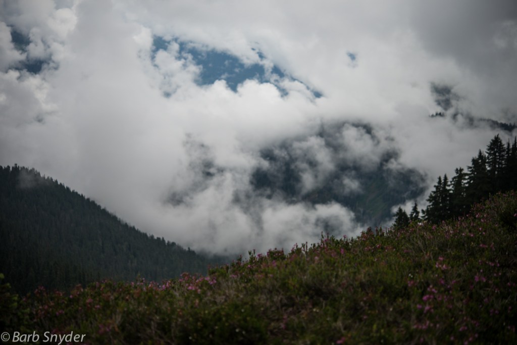 Clouds are now covering what was clear just a couple minutes before.